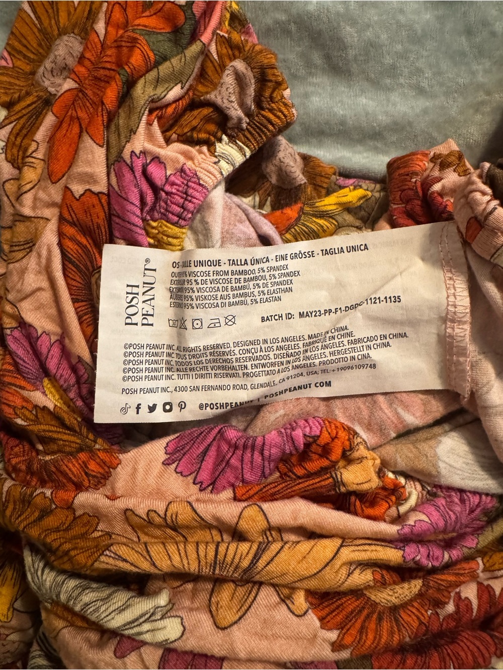 Posh peanut Della print crib sheet - Picture 3 of 4
